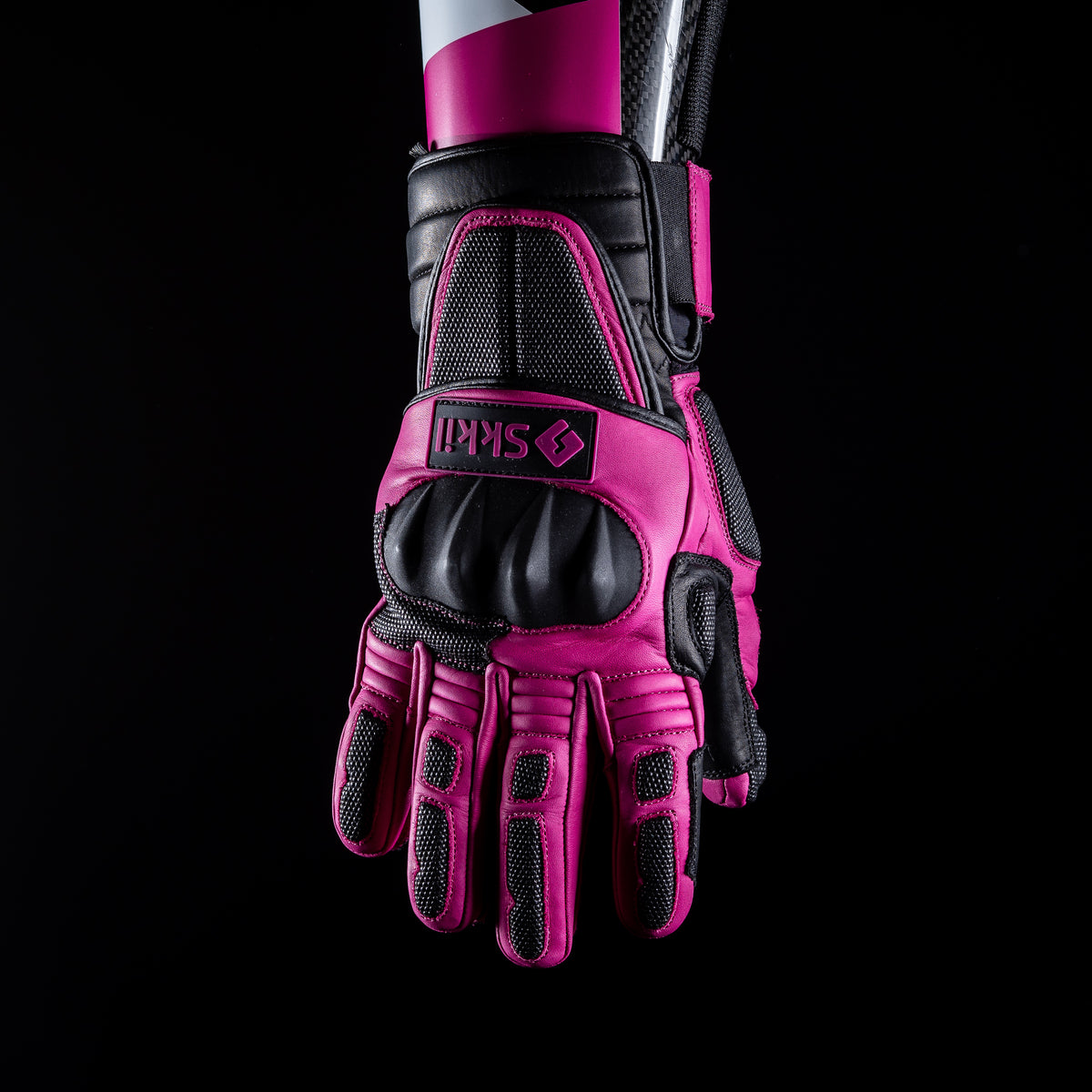 Skkil スキーグローブ Ski Gloves for Slalom and Giant Slalom | RACE GLOVES PINK