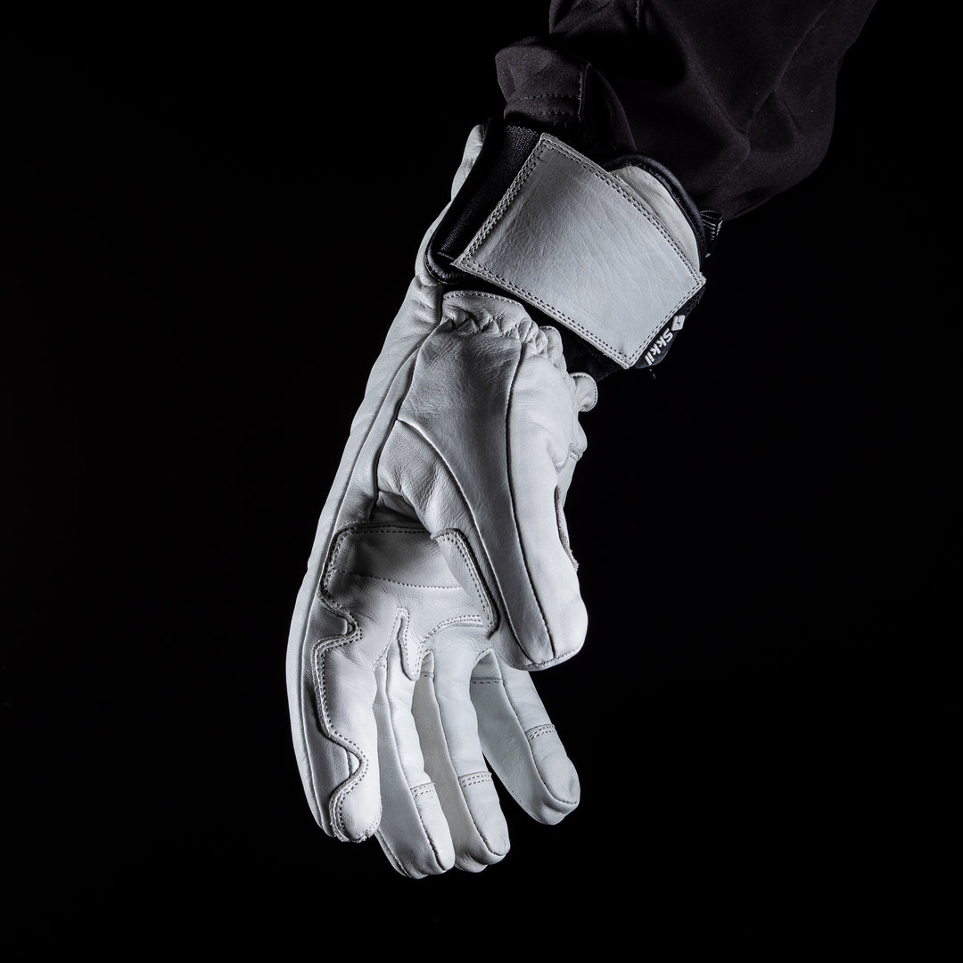 Mens white ski gloves best sale